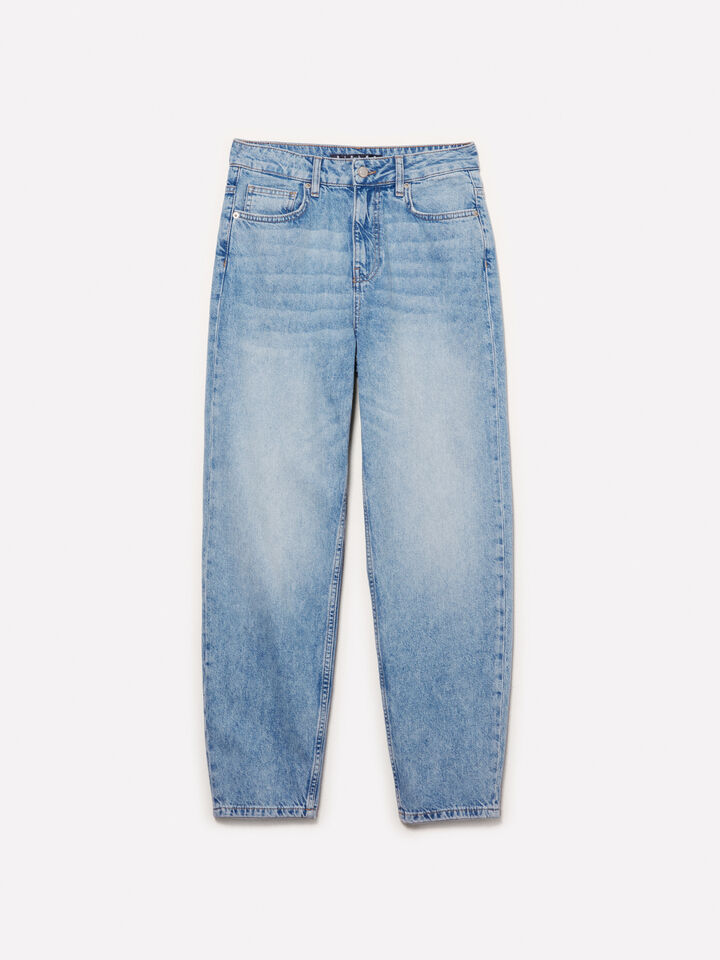 Jeans Style 68 mom fit claro - jeans mom fit e boyfriend para mulher - Azul-Céu | Sisley image number 5